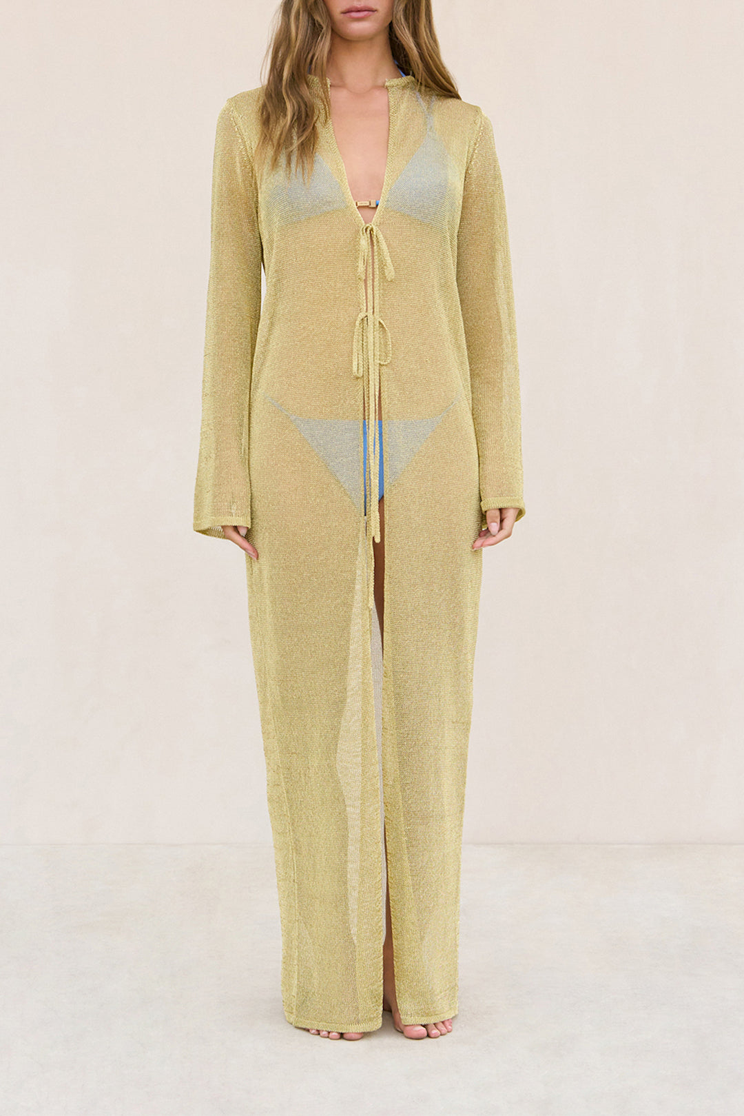 KAYTRA KNIT COVERUP - GOLD