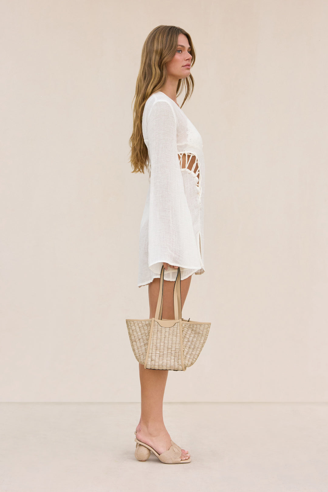 ILONA COVERUP DRESS - OFF WHITE