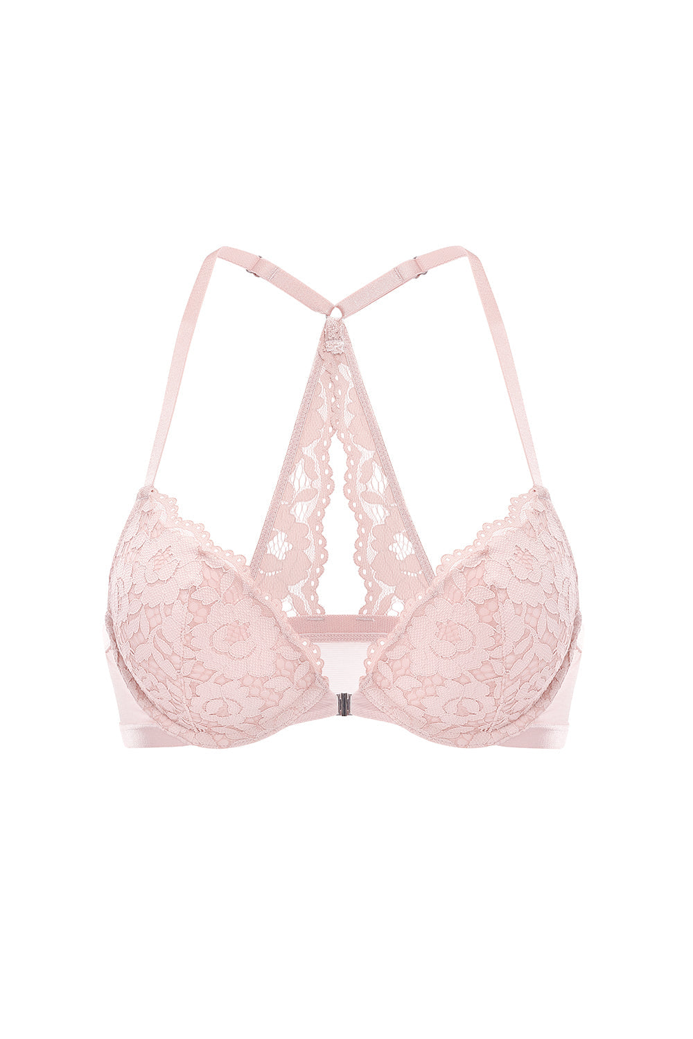 Lacy Racerback Push Up Bra
