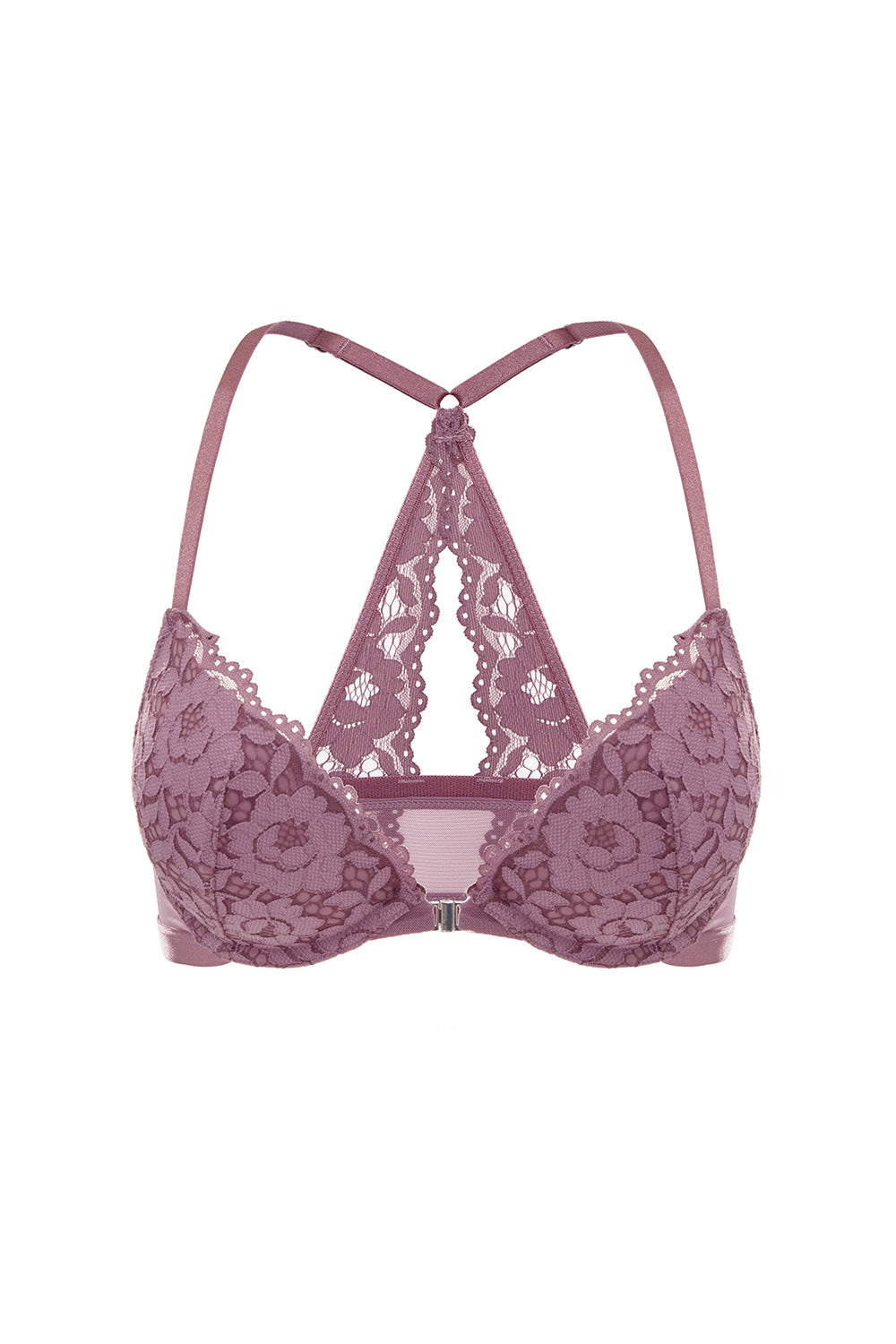Lacy Racerback Push Up Bra