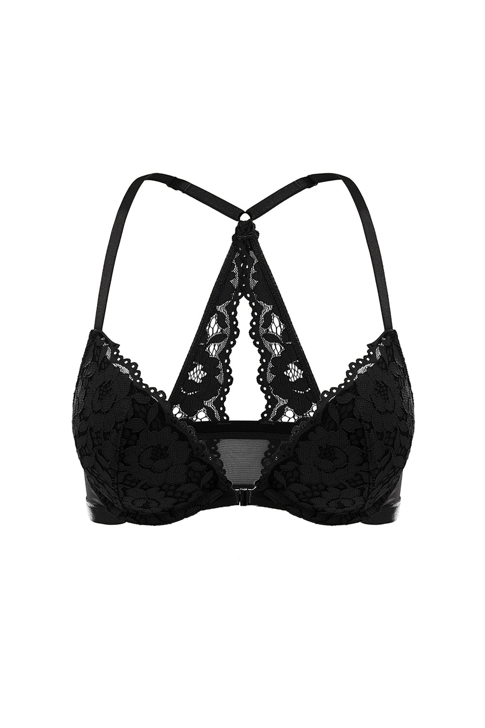 Lacy Racerback Push Up Bra