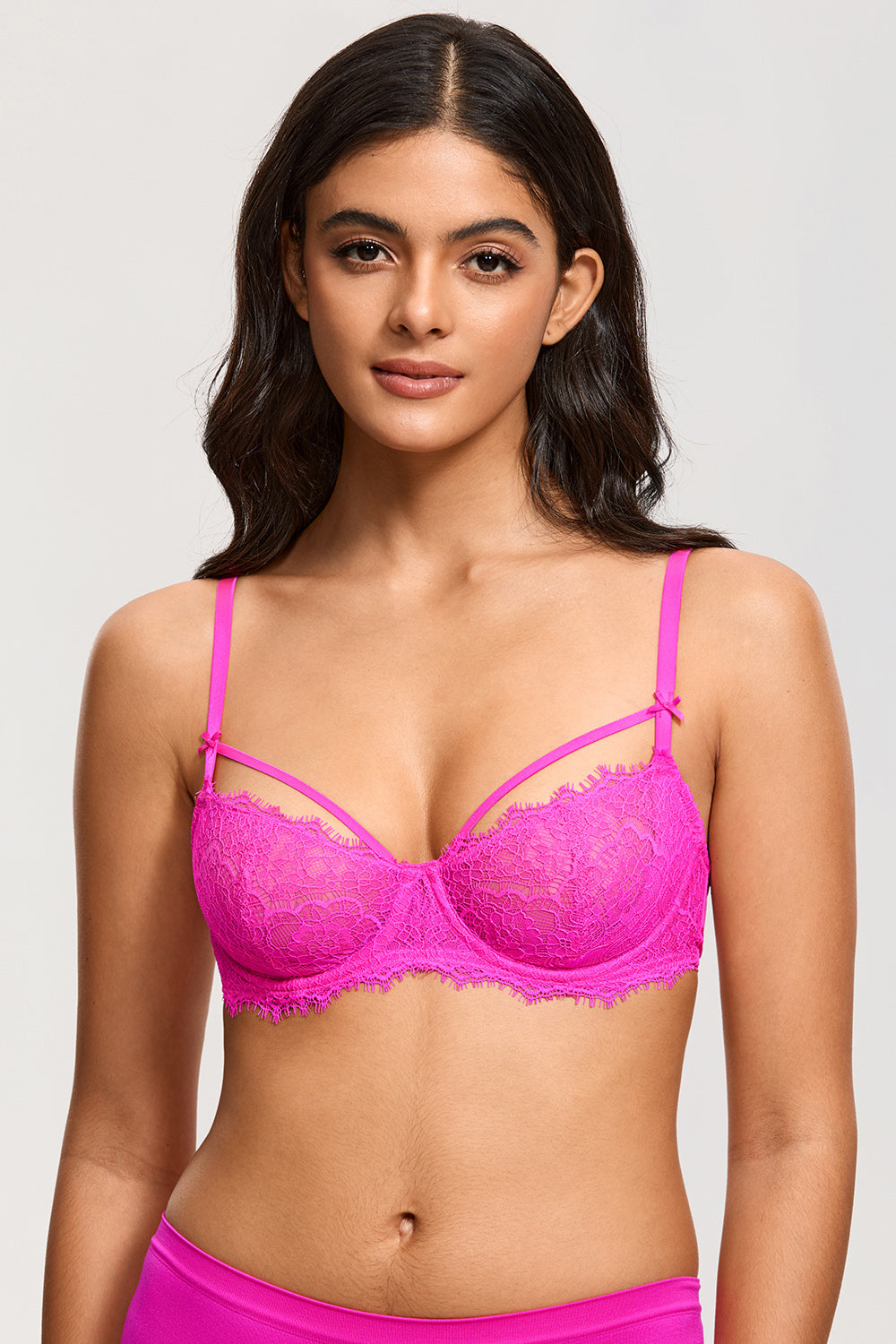 SUNDAY ROSY™ Lace Strappy Balconette Bra