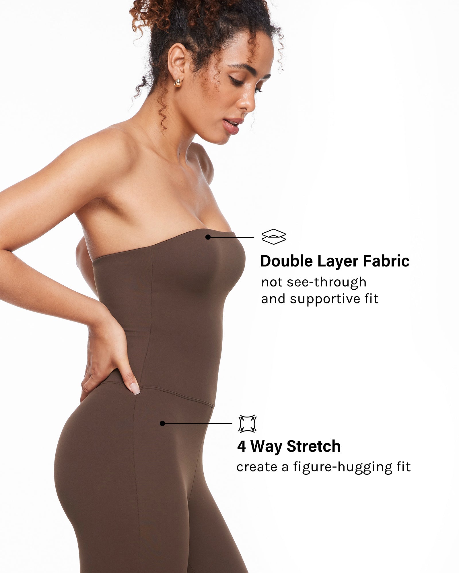 Natrelax™ Strapless Flare Legging Jumpsuit