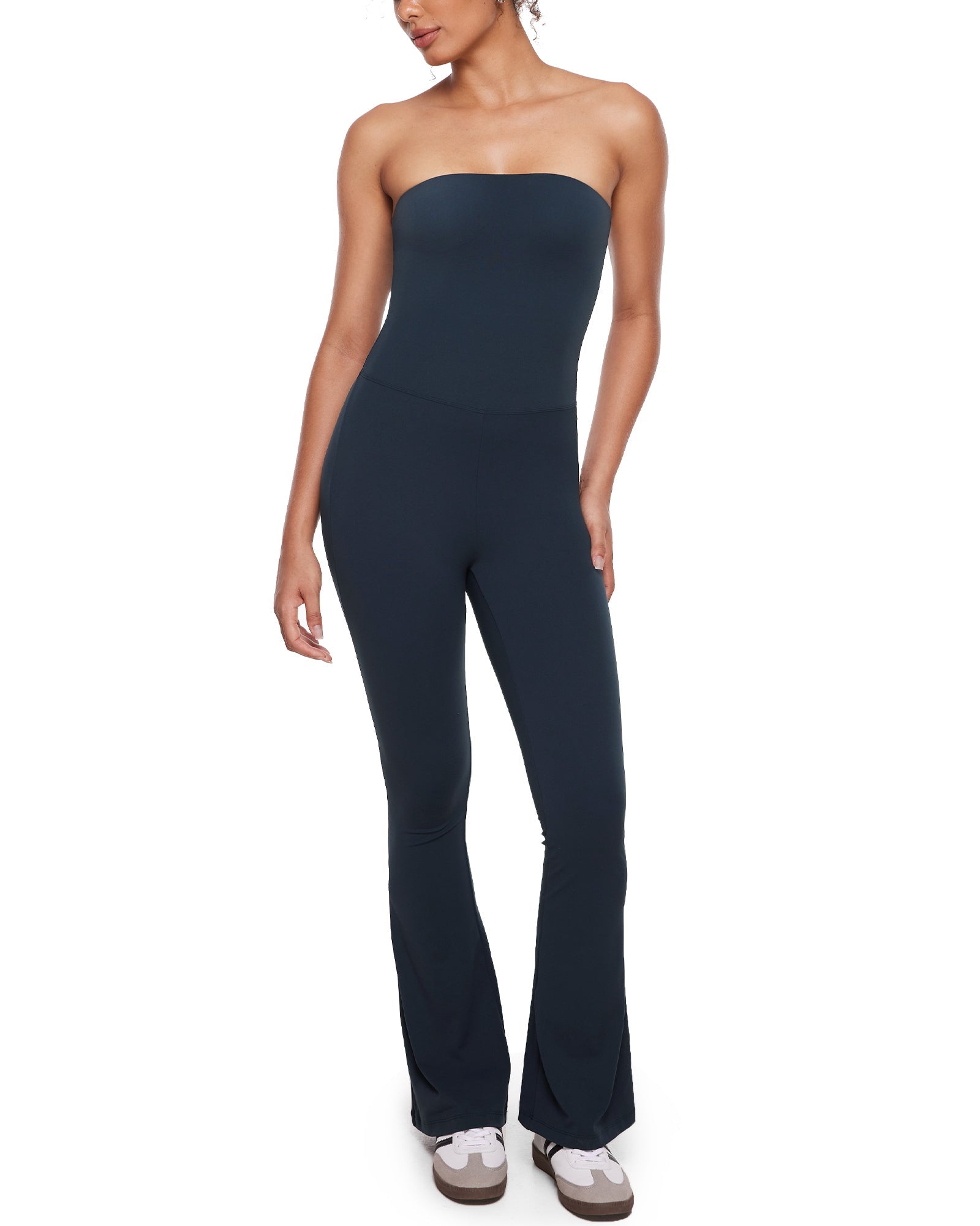 Natrelax™ Strapless Flare Legging Jumpsuit