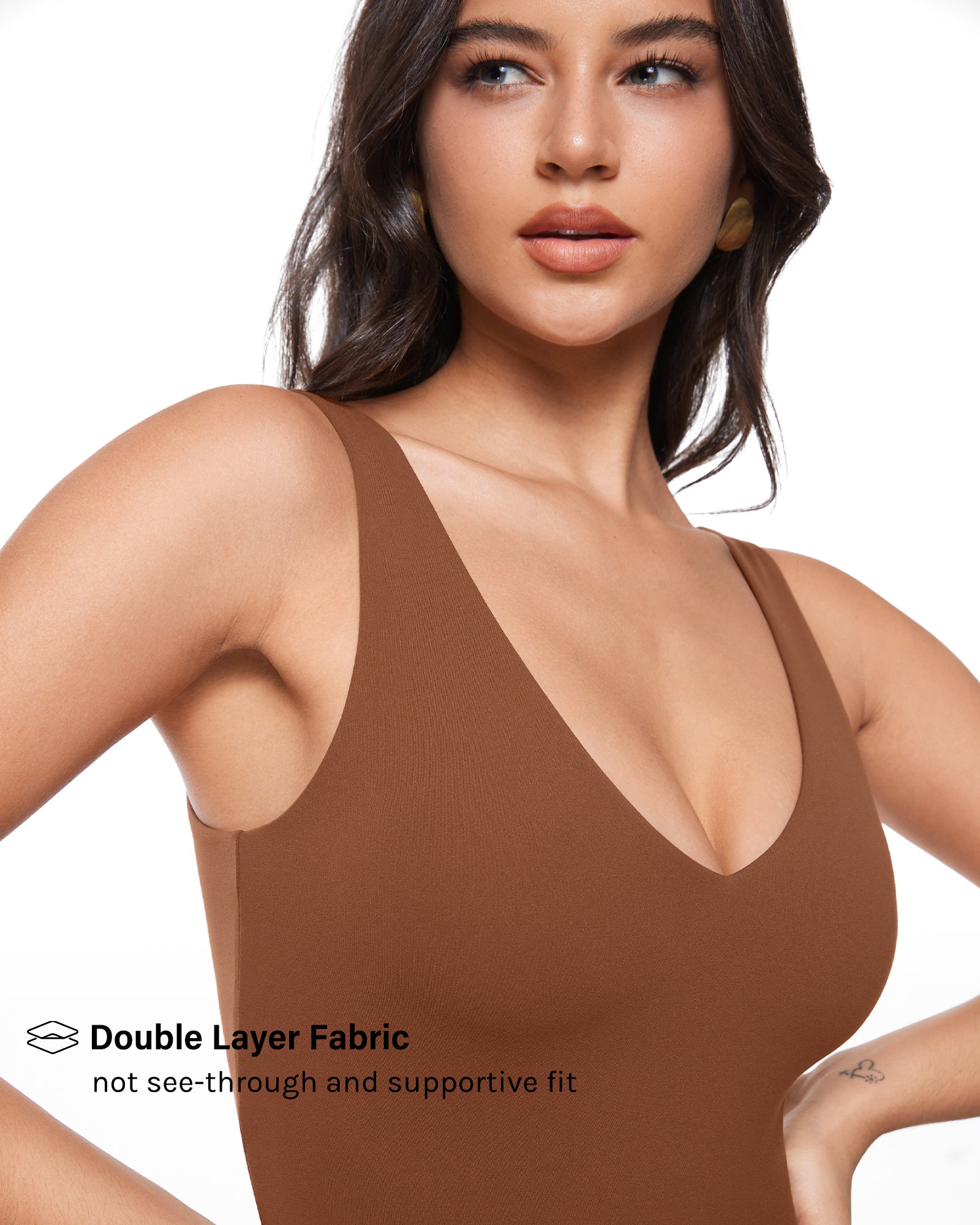 Natrelax™ V Neck Flare Jumpsuit