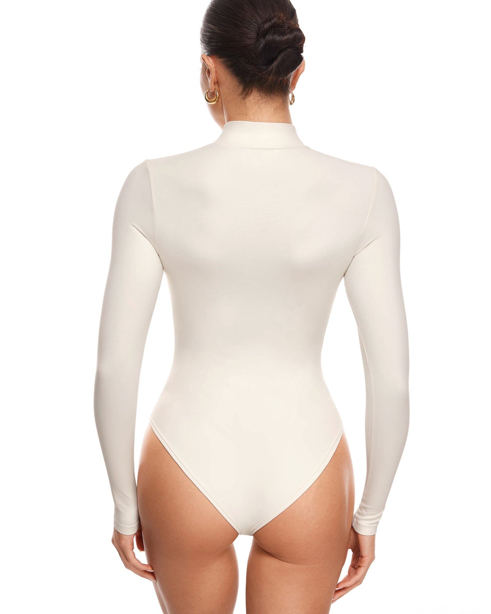 Natrelax™ Mock Neck Long Sleeve Bodysuit