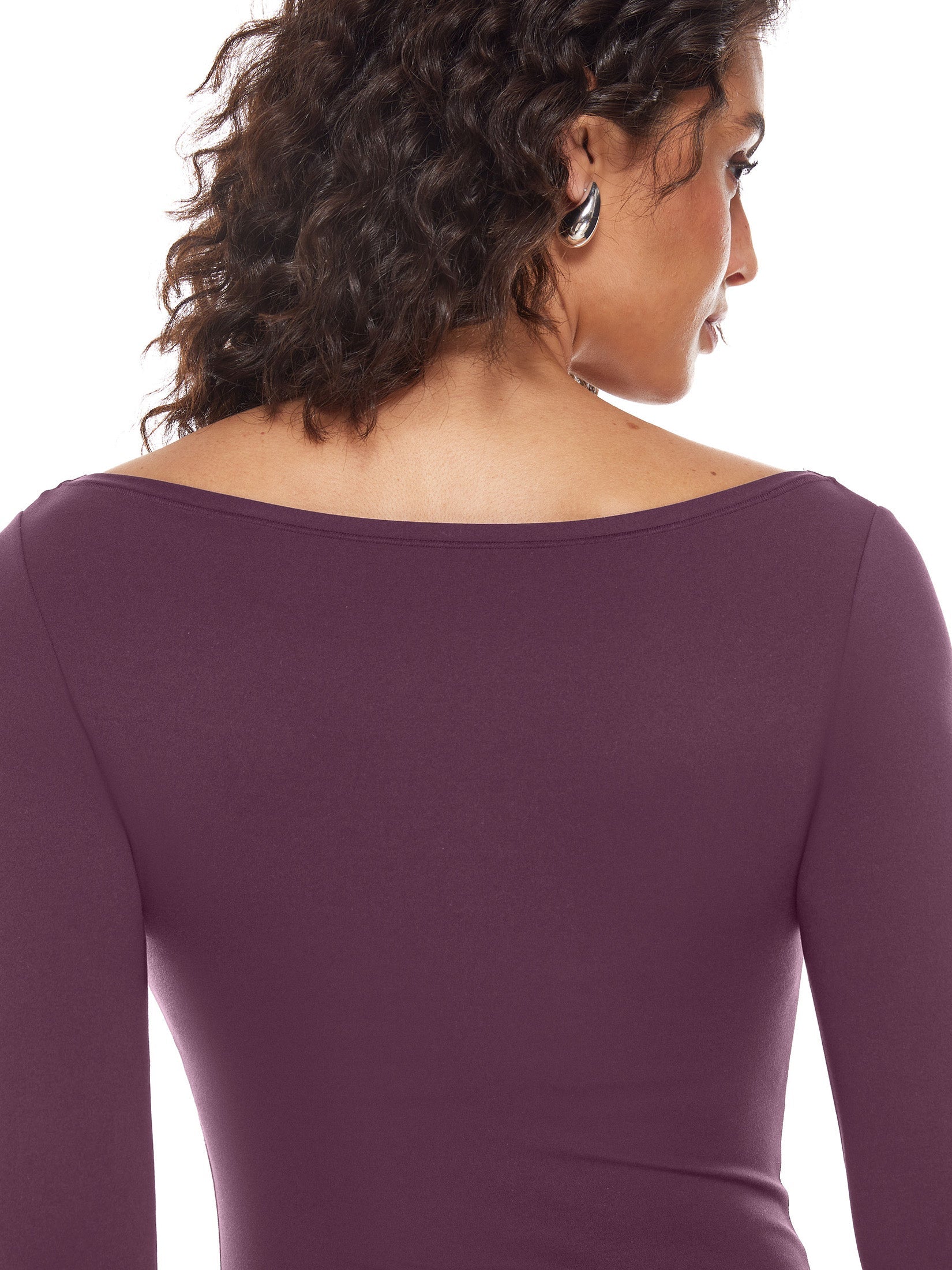 Natrelax™ Long Sleeve Boat Neck Bodysuit