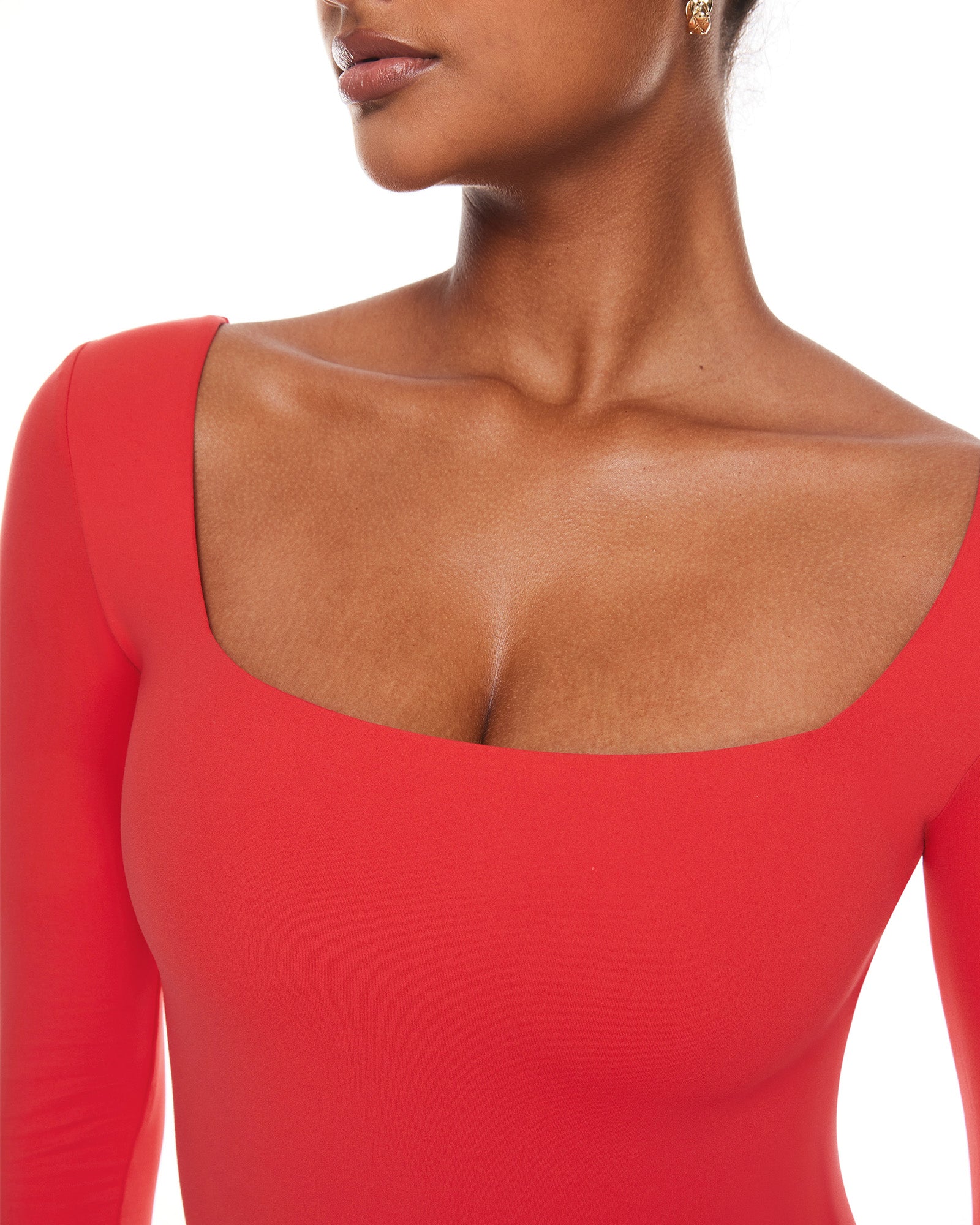 Natrelax™ Sqaure Neck Long Sleeve Bodysuit