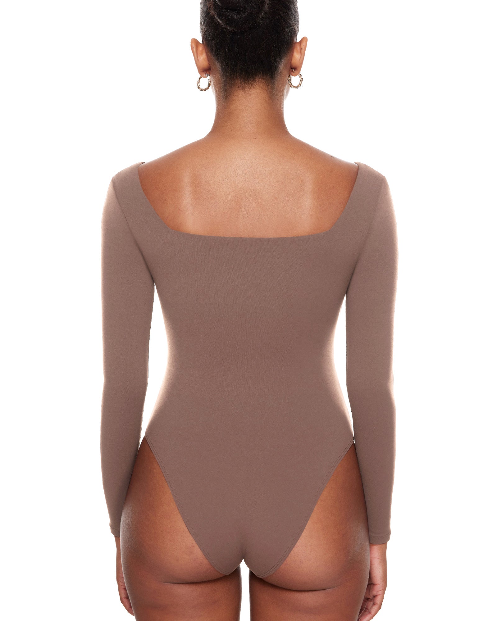 Natrelax™ Sqaure Neck Long Sleeve Bodysuit
