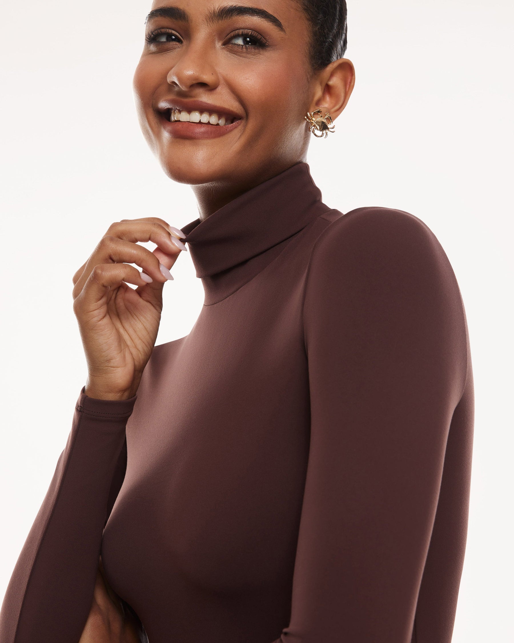 Turtleneck Long Sleeve Bodysuit