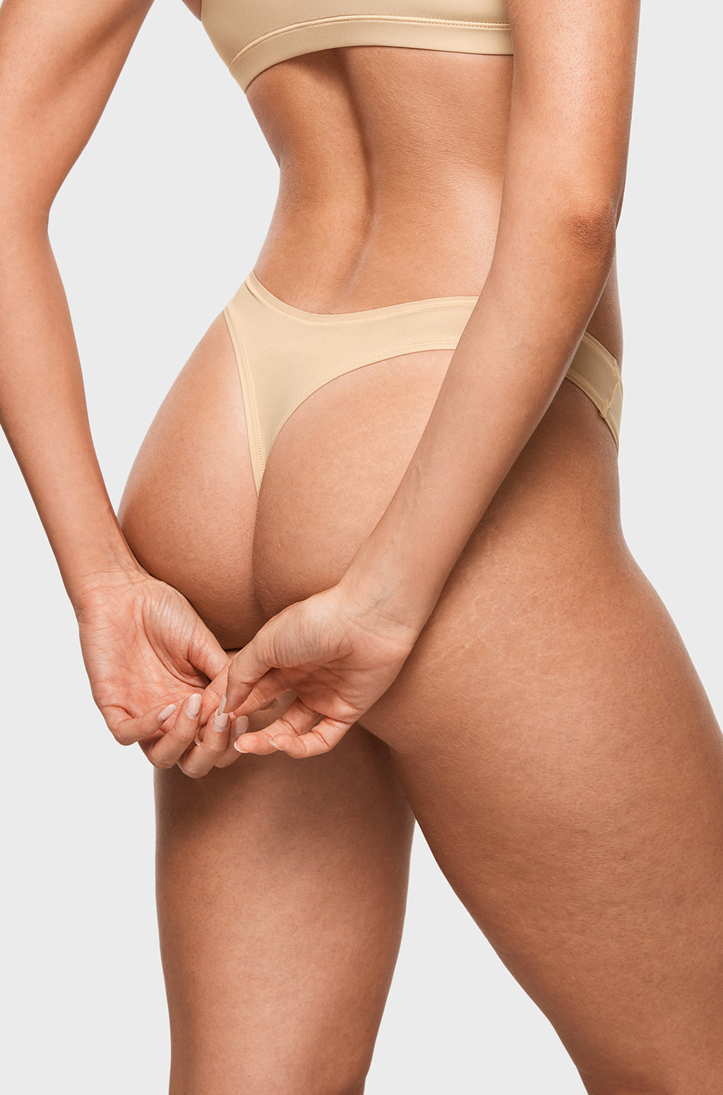 V-shaped Low Rise Thongs 3 Pack
