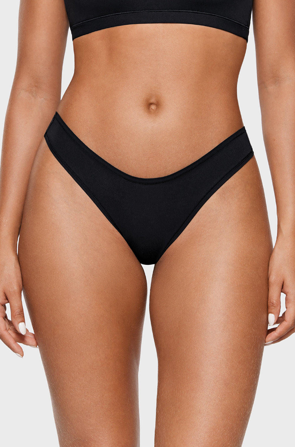 V-shaped Low Rise Thongs 3 Pack