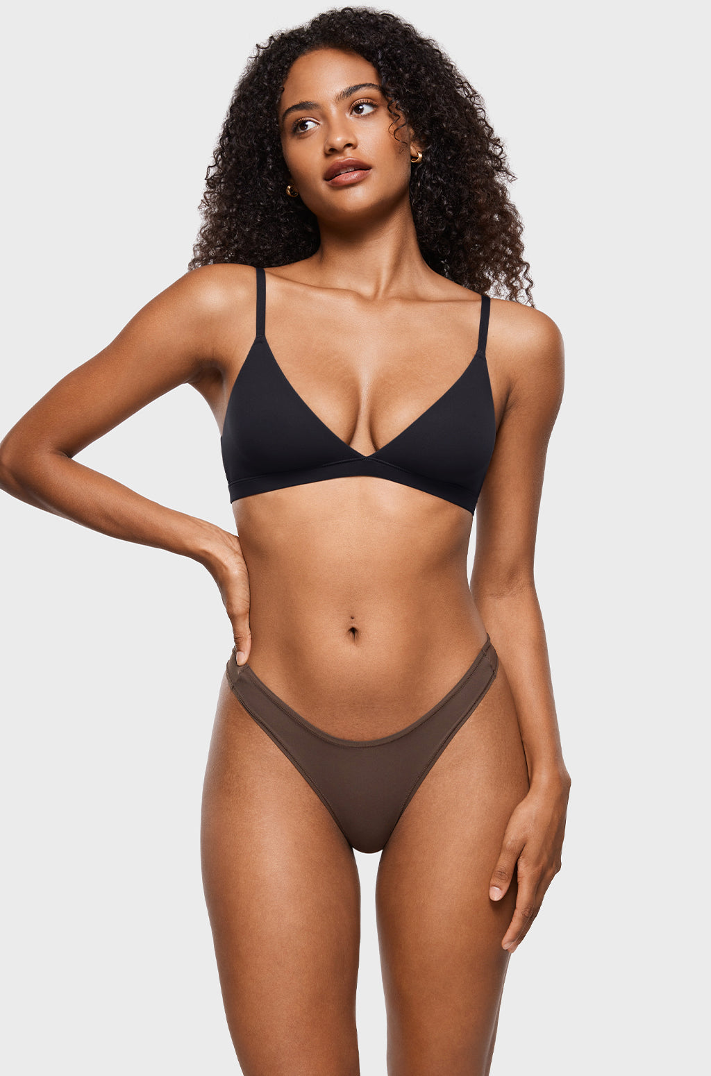 V-shaped Low Rise Thongs 3 Pack