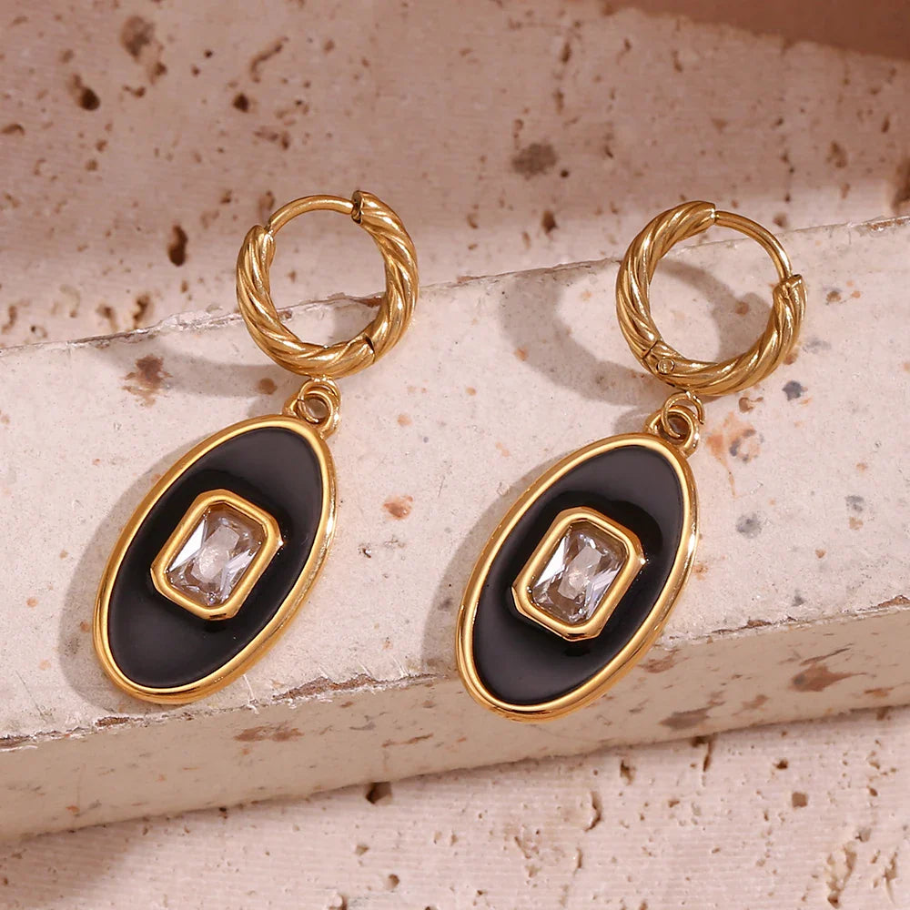 Brincos Oval Elegância