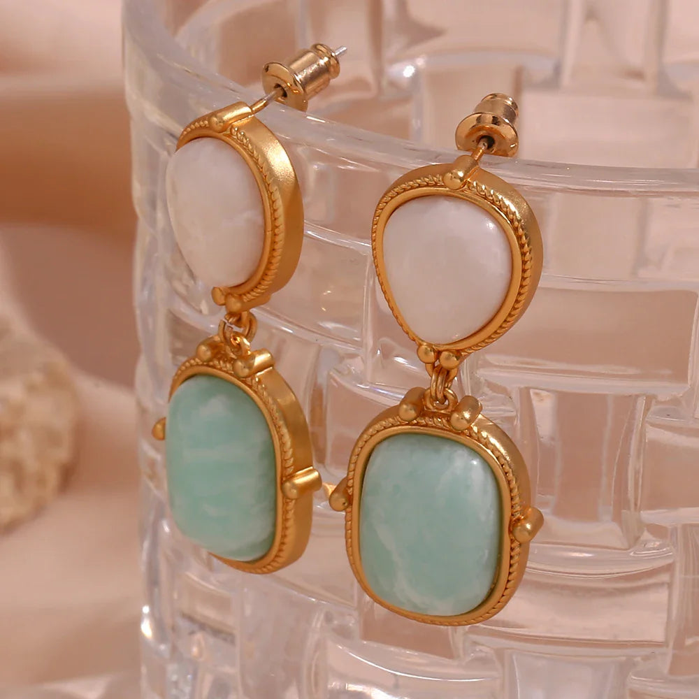 Brincos Jade Branco