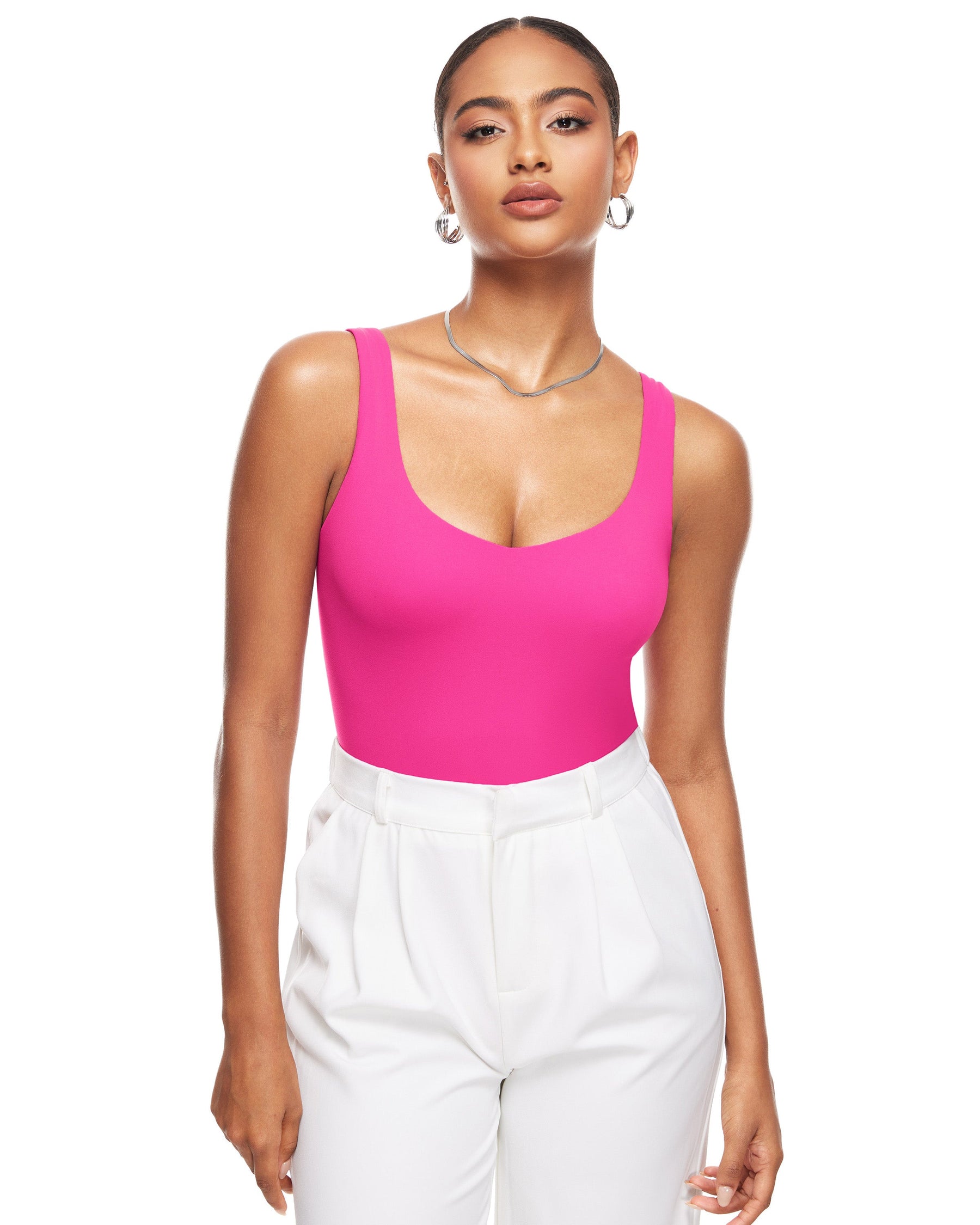Natrelax™ V Neck Sleeveless Bodysuit