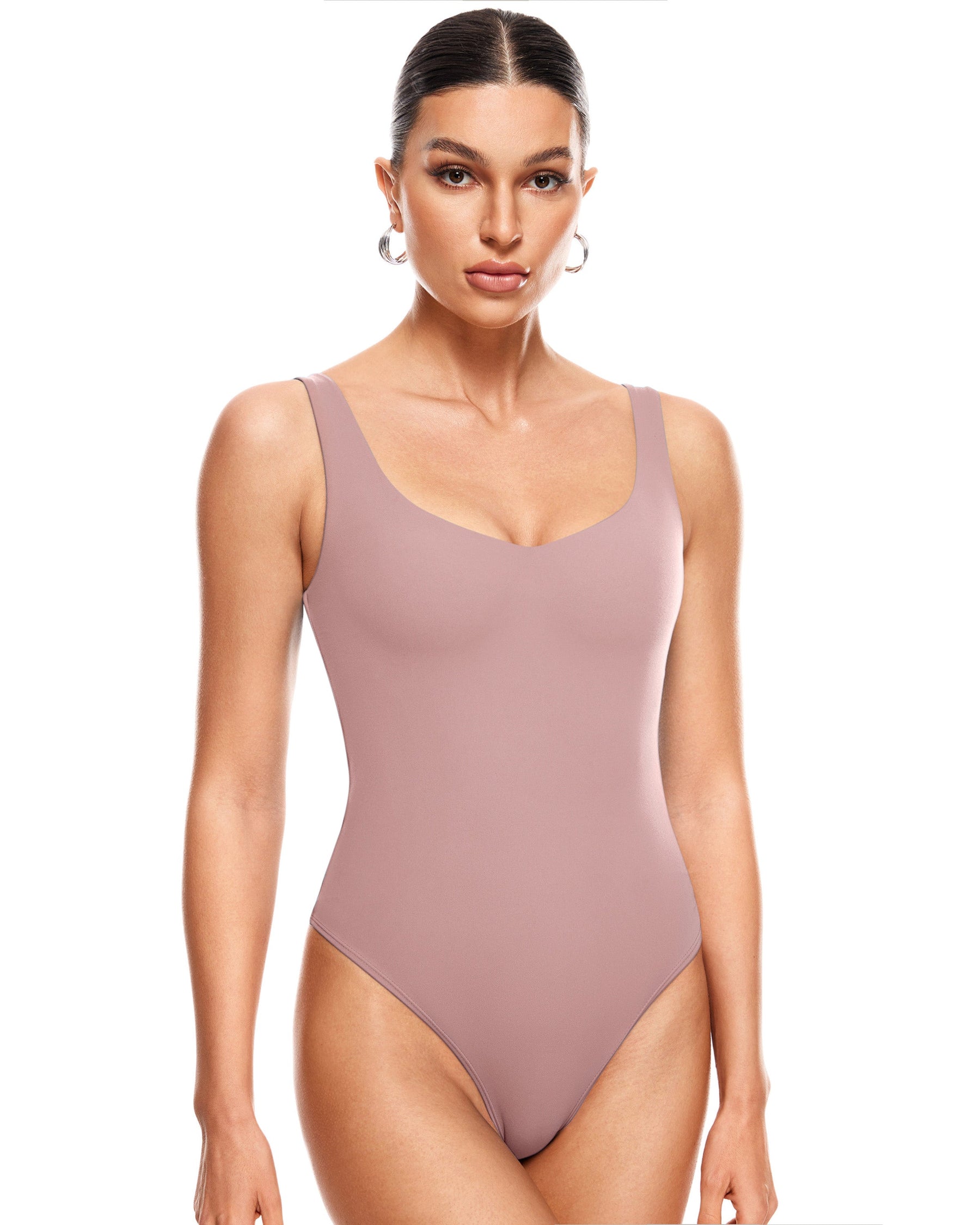 Natrelax™ V Neck Sleeveless Bodysuit