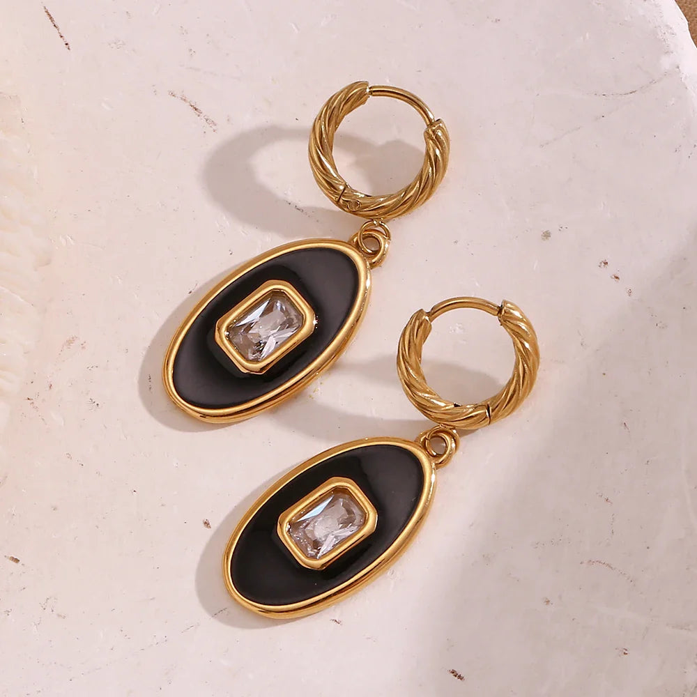 Brincos Oval Elegância