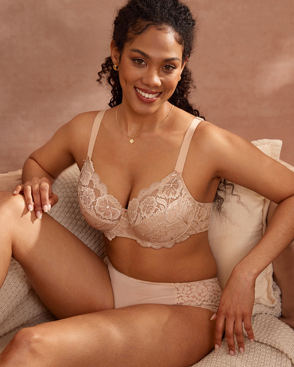 Floral Lace Underwired Bra