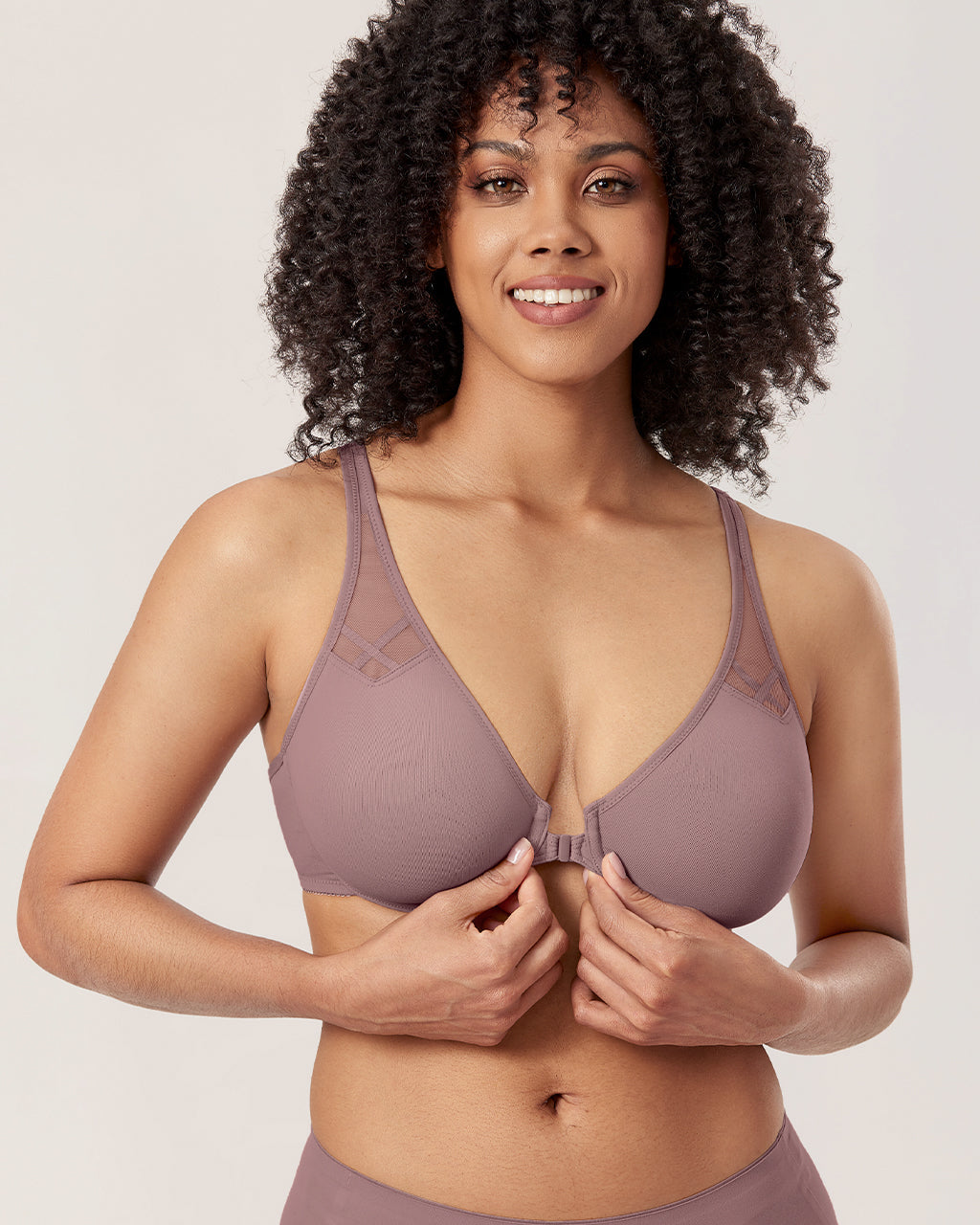 Front Closure Unlined Bra