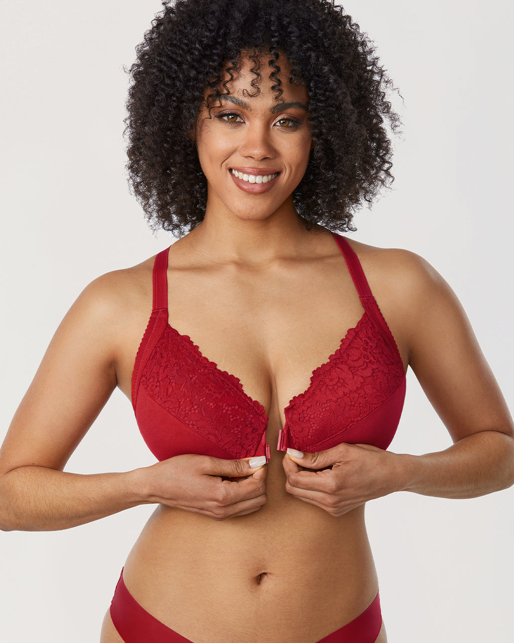 Lace Front Closure Bra