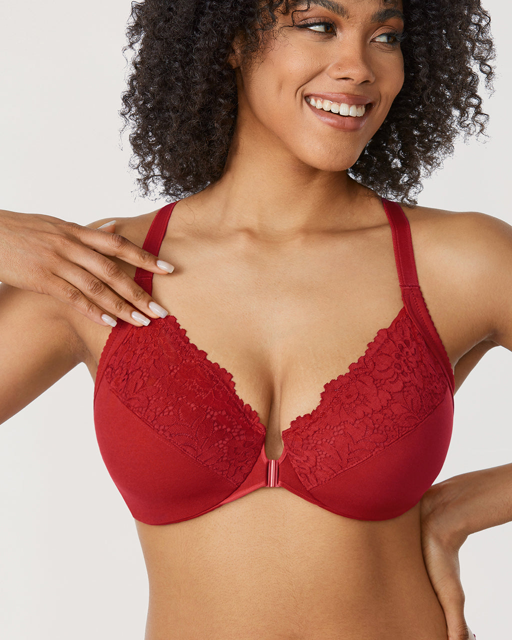 Lace Front Closure Bra
