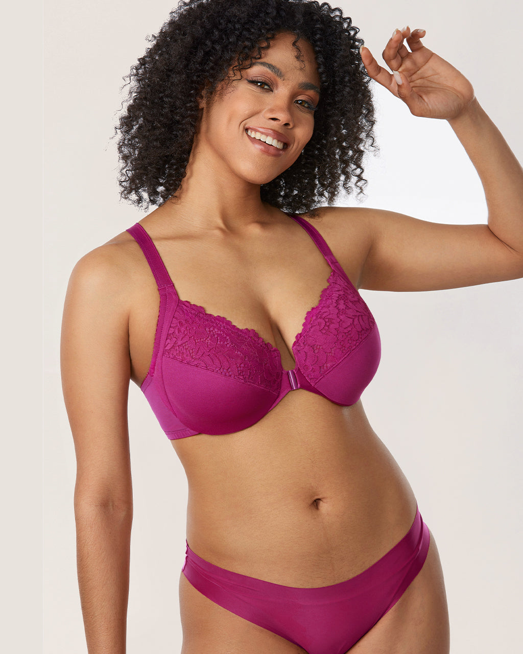 Lace Front Closure Bra