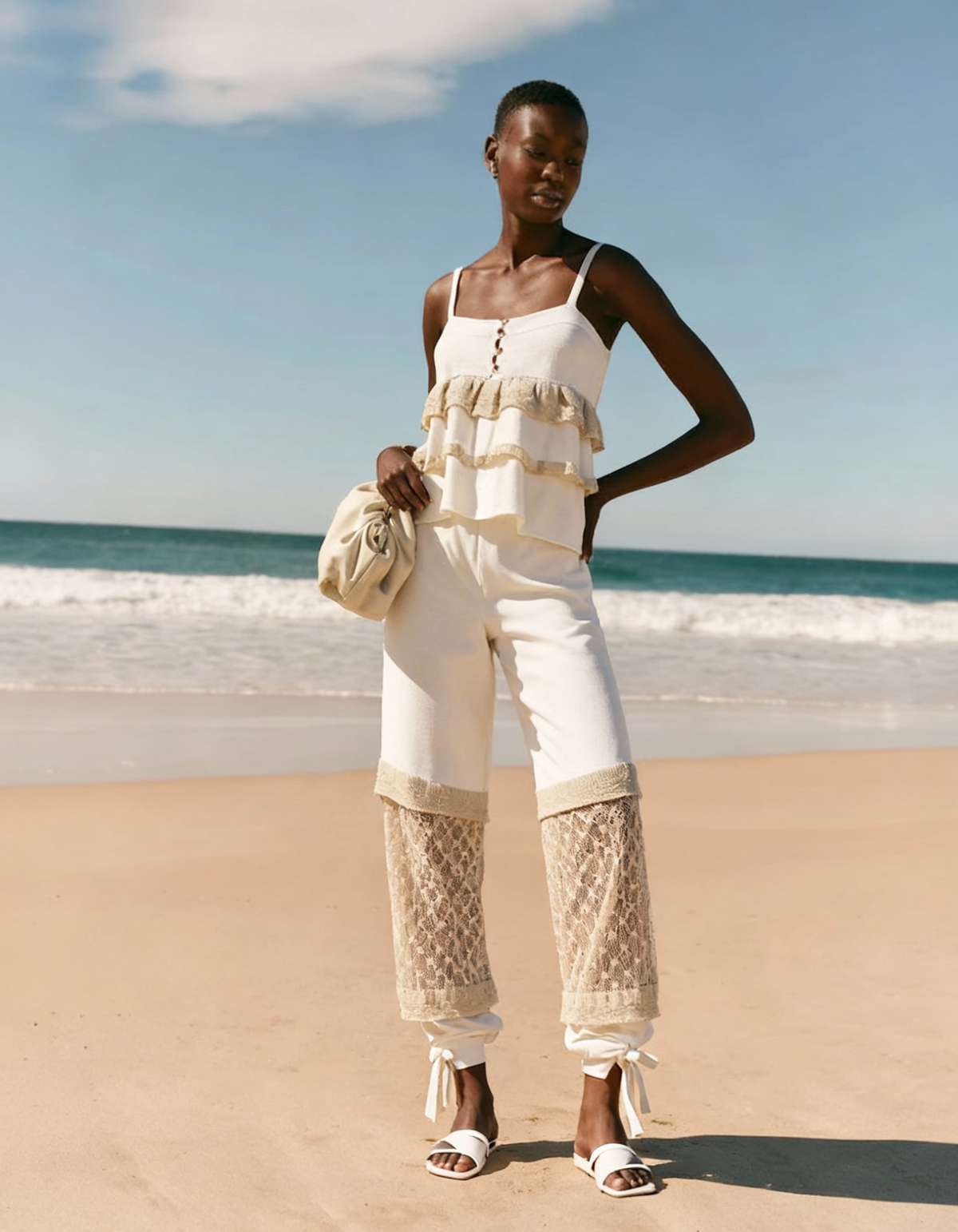 conjunto tricot off white st. tropez