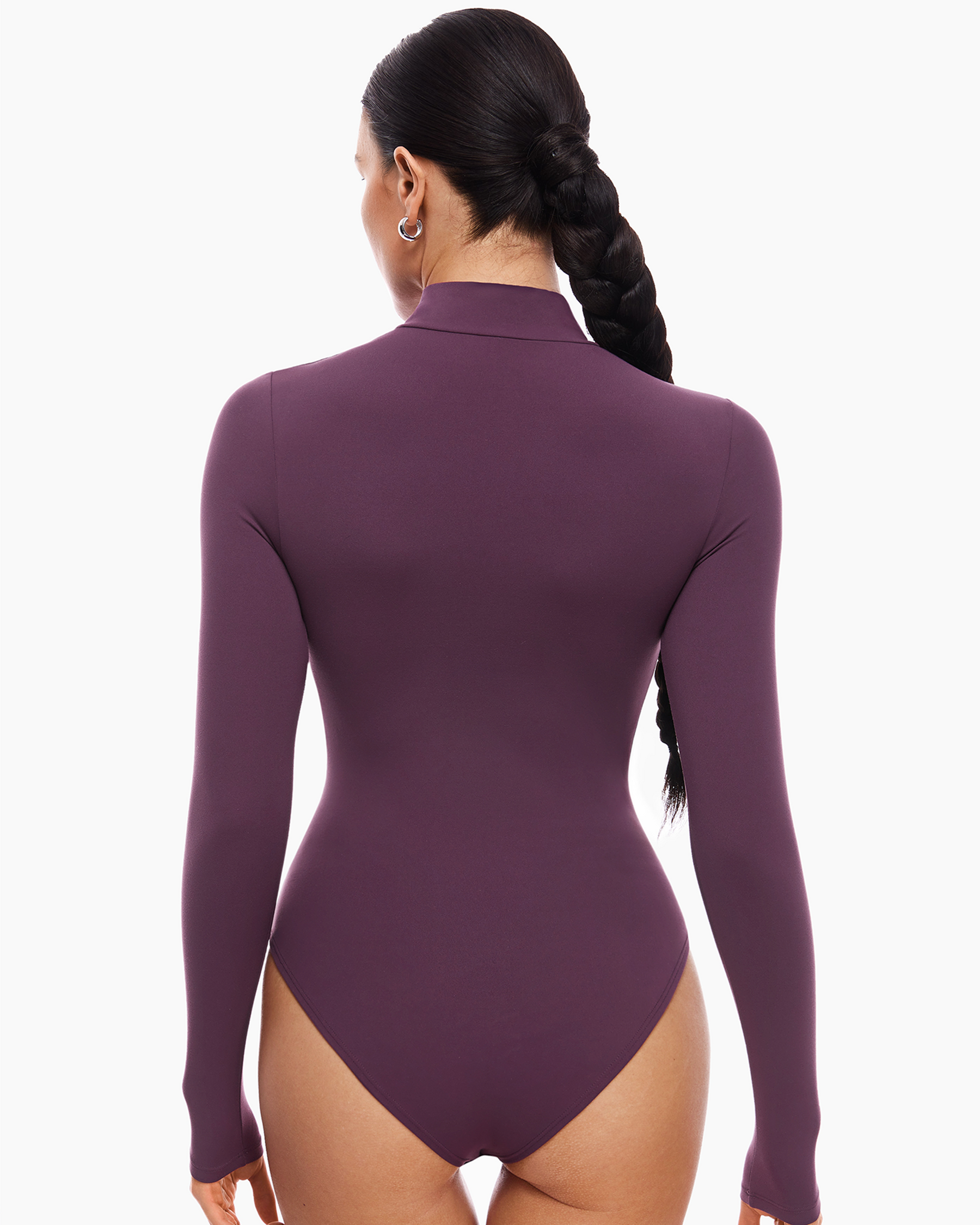 Natrelax™ Mock Neck Long Sleeve Bodysuit