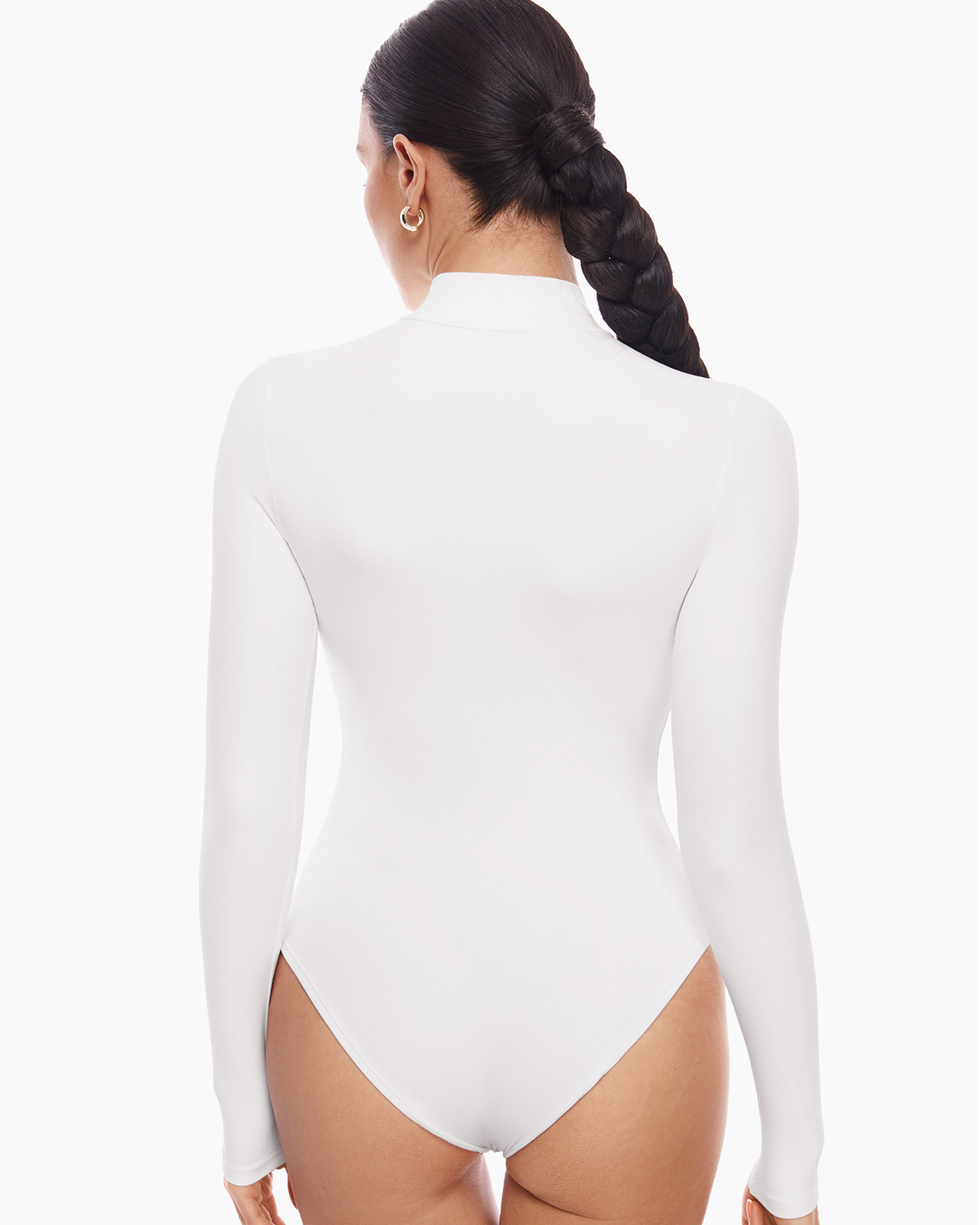 Natrelax™ Mock Neck Long Sleeve Bodysuit
