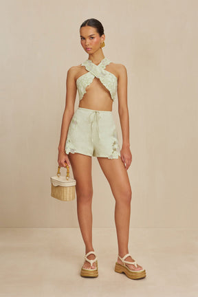 ZURIA SHORT - LIGHT HONEYDEW