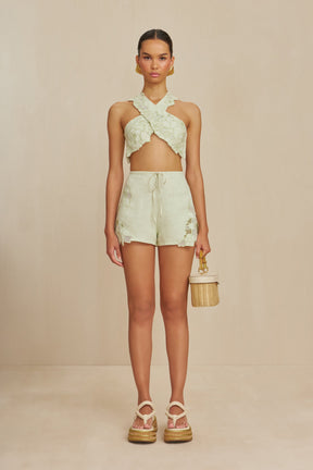 ZURIA SHORT - LIGHT HONEYDEW
