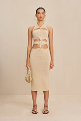 ALAINA KNIT DRESS - BEACH