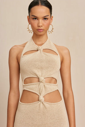 ALAINA KNIT DRESS - BEACH