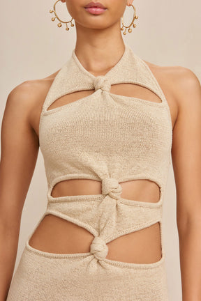 ALAINA KNIT DRESS - BEACH