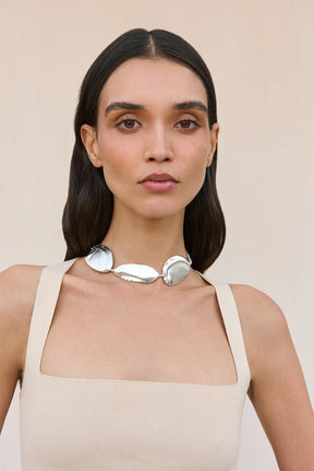 INARA CHOKER - ANTIQUE SILVER