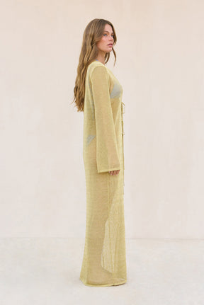 KAYTRA KNIT COVERUP - GOLD