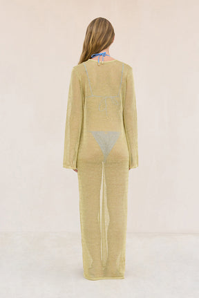 KAYTRA KNIT COVERUP - GOLD
