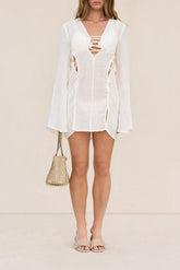 ILONA COVERUP DRESS - OFF WHITE