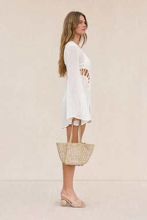 ILONA COVERUP DRESS - OFF WHITE
