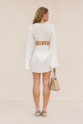 ILONA COVERUP DRESS - OFF WHITE