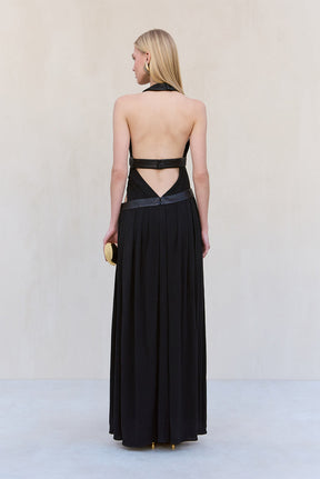 AKSHARA GOWN - BLACK