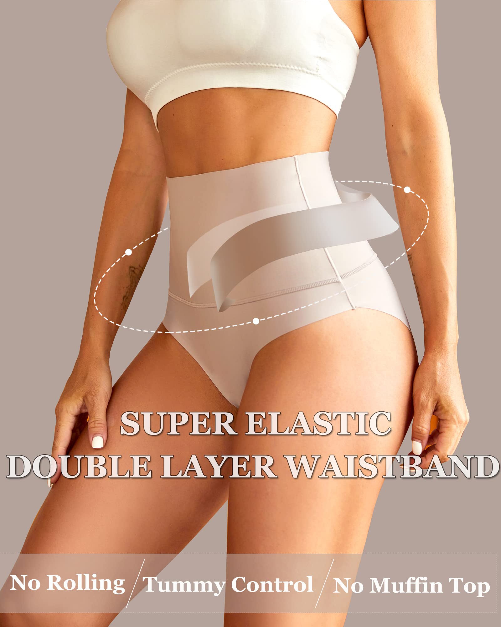 Woobilly® 3-Pack High Waisted Tummy Control Briefs