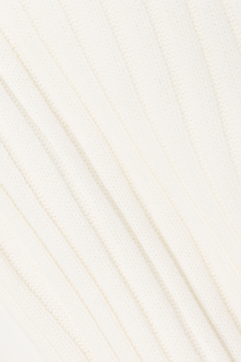 calça tricô canelada reta off white mykonos