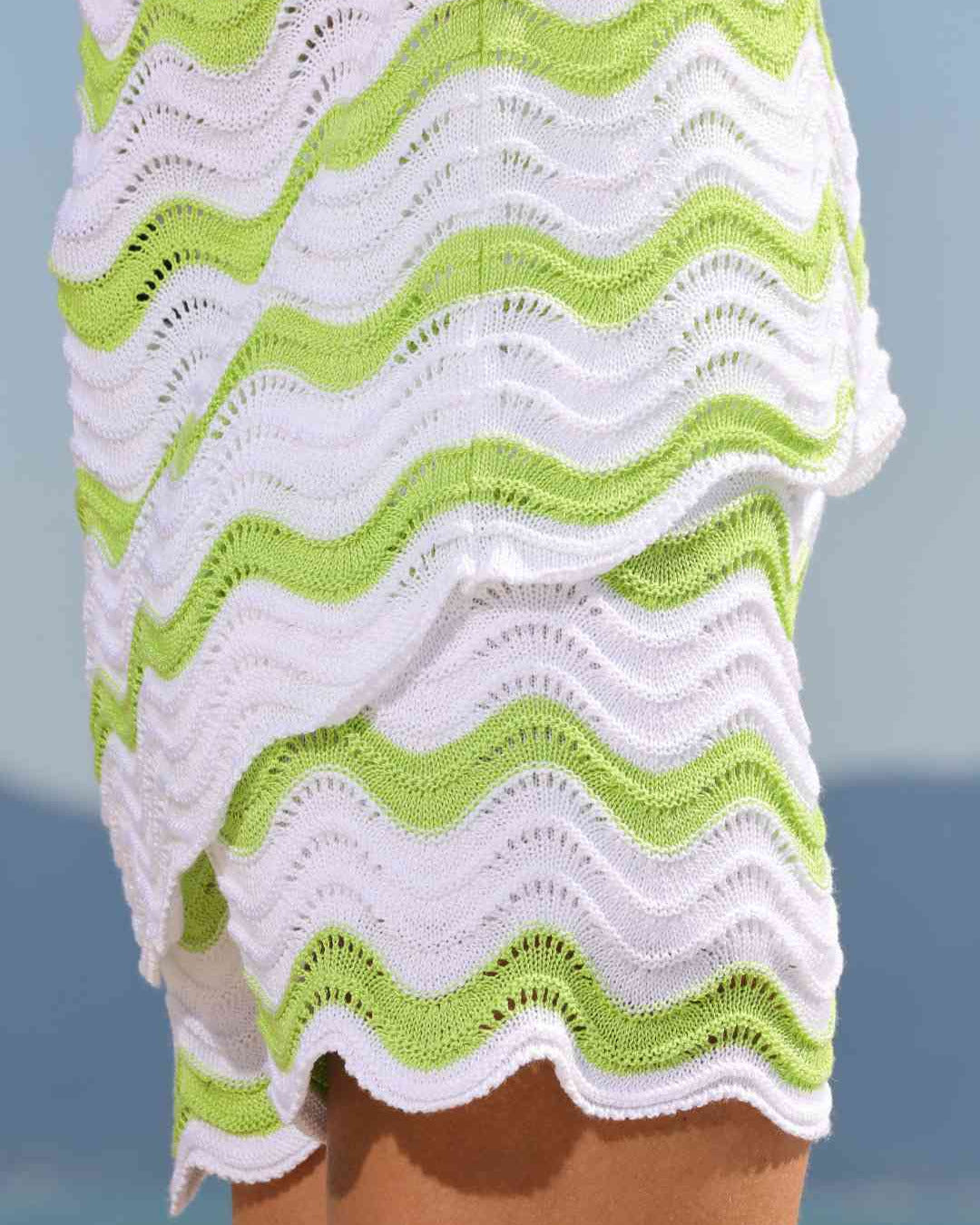 conjunto tricot chevron branco valência