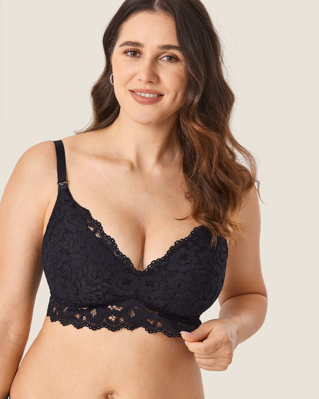Supportive Lace Nursing Bralette