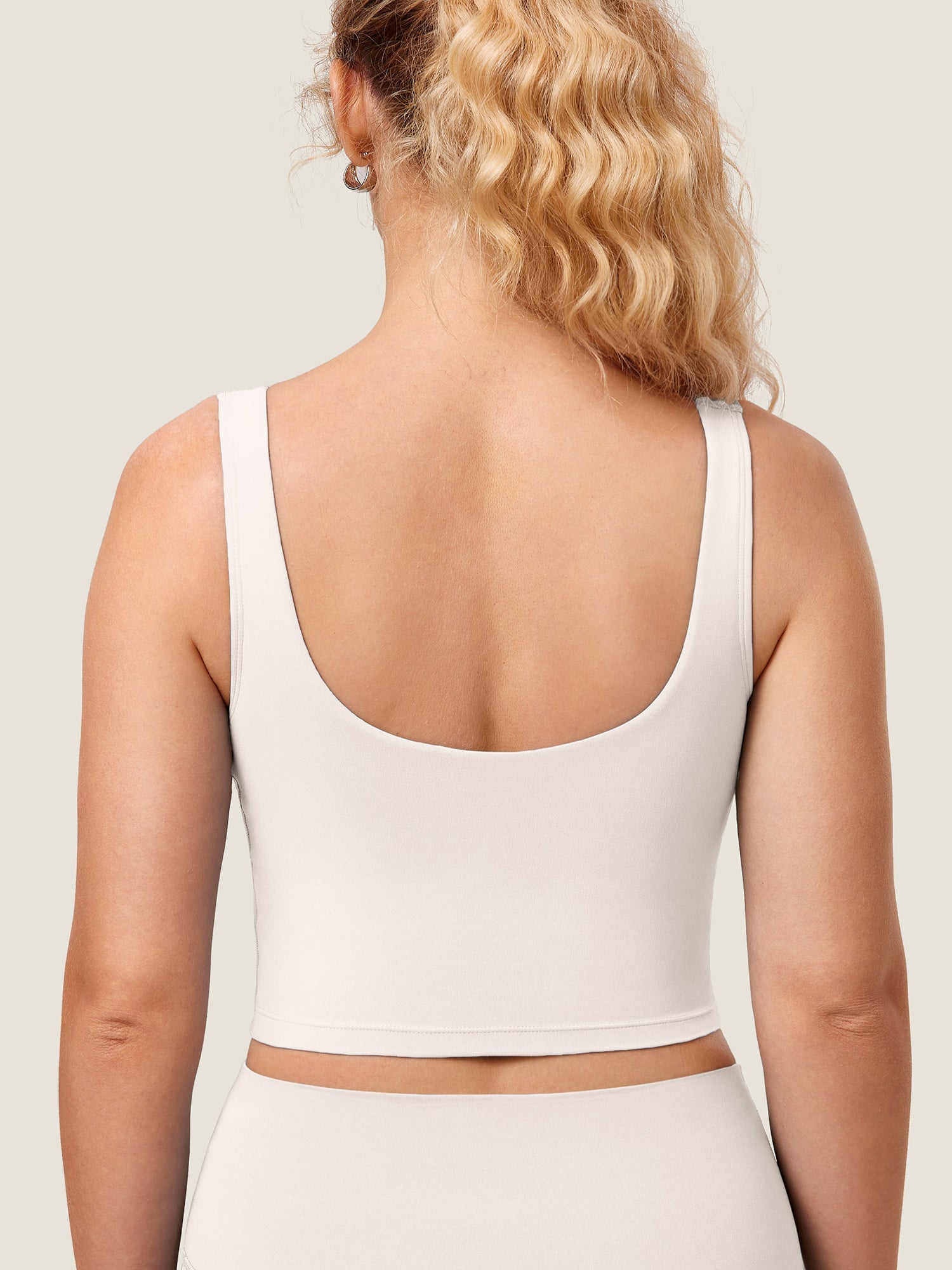 V Neck Nursing Crop Tank Top