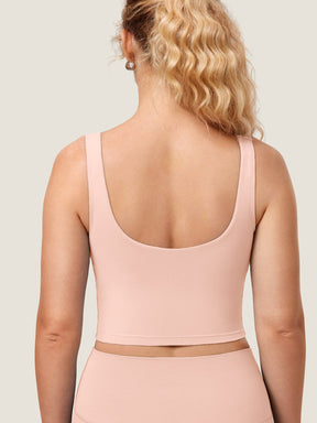V Neck Nursing Crop Tank Top