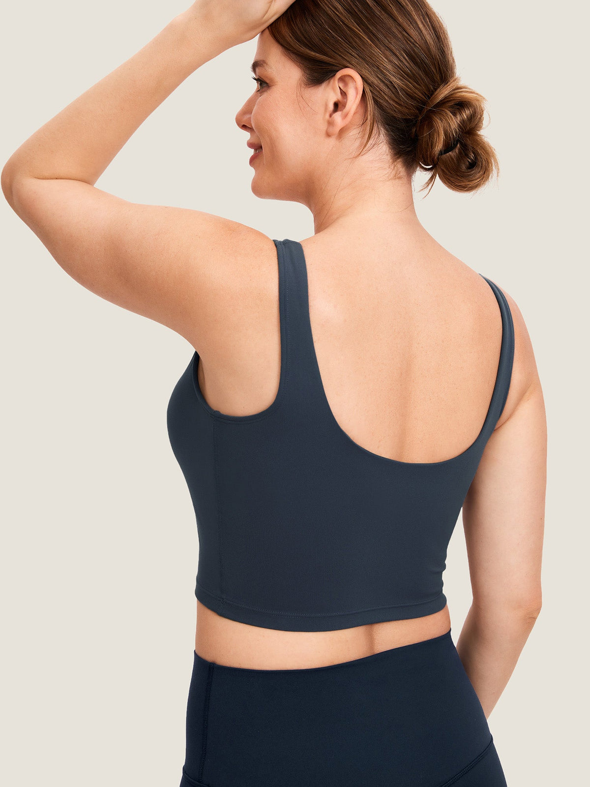 V Neck Nursing Crop Tank Top