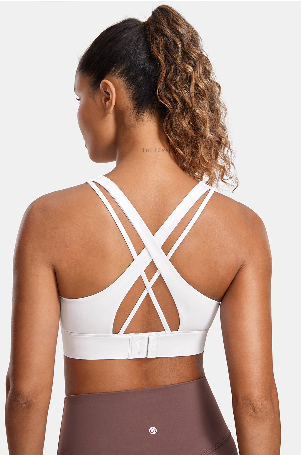 Zip Front Cross Back Sports Bra